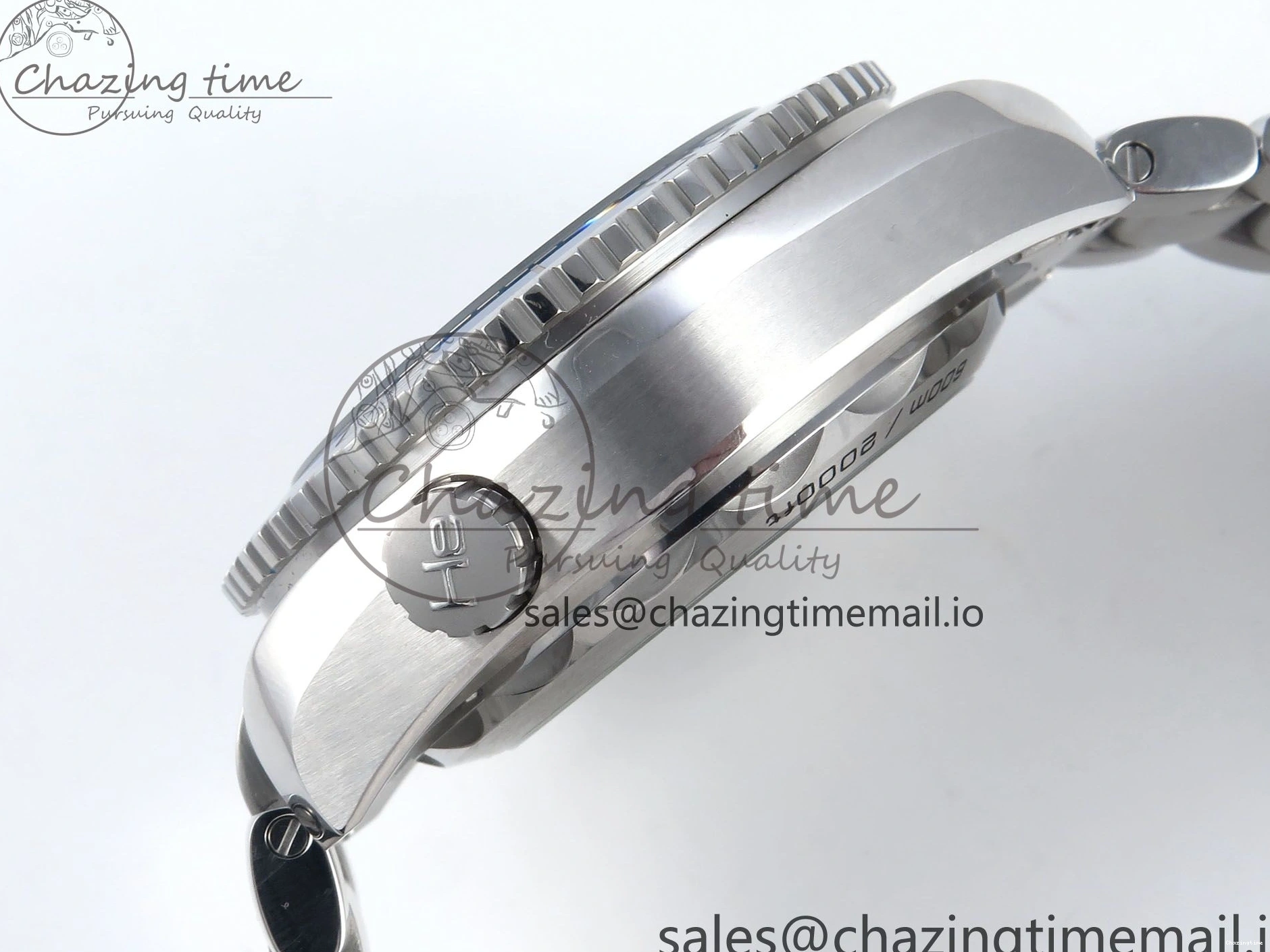 0117 Planet Ocean Master Chronometer 600M 45.5mm SS SCF 1:1 Best Edition Blue Bezel Blue Dial on SS Bracelet A9900 Super Clone Lightweight 7676